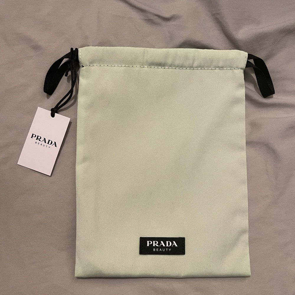 Prada pouch in mint green